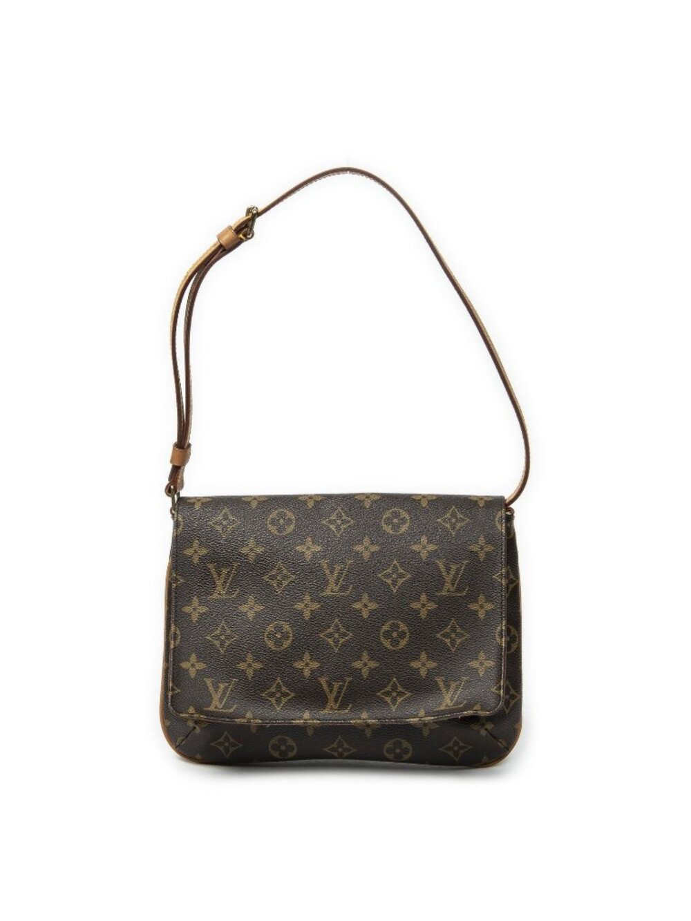 Louis Vuitton Musette Tango Brown Monogram Canvas Messenger Bag